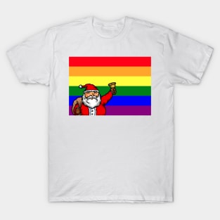 Gay Rainbow Santa Claus T-Shirt